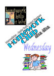 Wednesday homework club